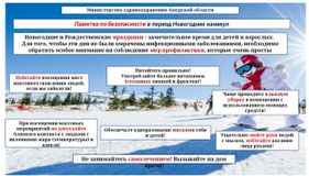 Памятка по безопасности в период Новогодних каникул