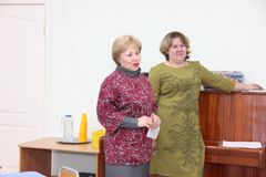 Директор МАОУ СОШ №2 пгт Серышево В.А.Заварухина пожелала собравшимся хорошей работы.